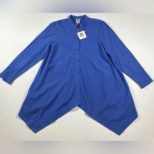 Woman’s Anne Klein Long Button Down Top Size 1X (NWT)​​​